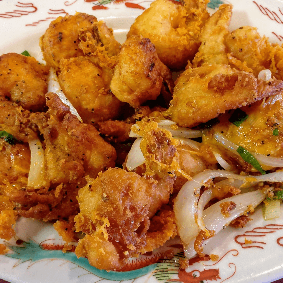 Salted Squid dish of Ocean Chinese Seafood