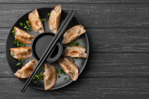 pan-fried pork dumplings