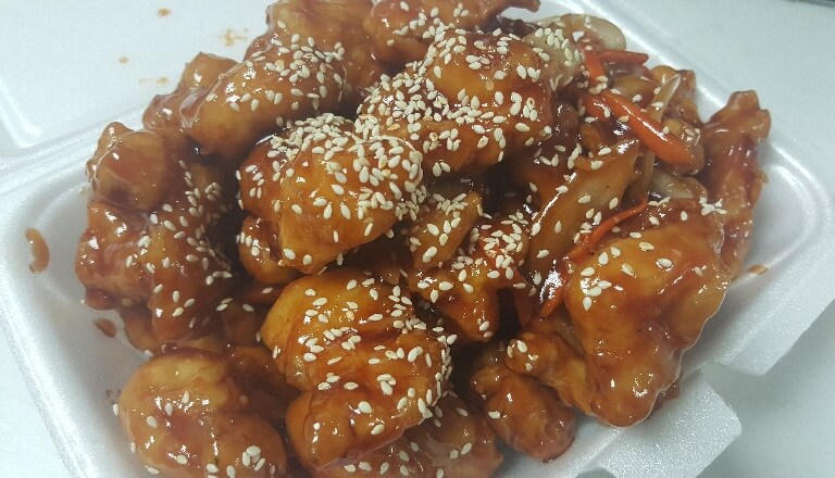 sesame chicken at Sun Sun Restaurant